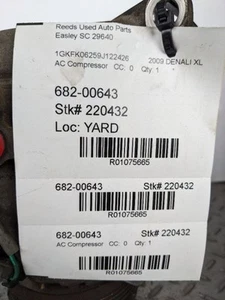 AC Compressor Fits 03-09 ESCALADE 1075665 - Picture 1 of 12