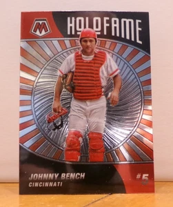 MOSAIC PANINI CHASE BASEBALL CARD HOLOFAME JOHNNY BENCH CINCINNATI REDS - Picture 1 of 2