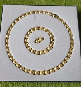 Edles Designer Kunstperlenset Kette, Armband mit Magnetverschluss, sehr wertig - Bild 1 von 6