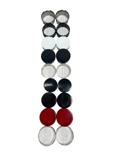 Lot Of 9 Pair 7/8 Gauges Body Jewelry Assorted Glass Acrylic Plugs Tunnel Flared - Picture 1 of 3