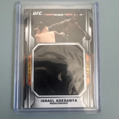 2020 Topps UFC Knockout - Jumbo Fight Mat Relic Israel Adesanya #JFMR-IA /135 - Image 1 of 2