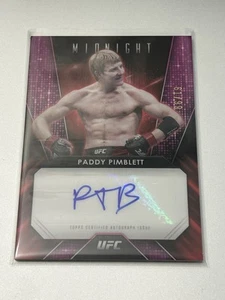 2024 Topps UFC Midnight Paddy Pimblett Glimmer Graphs Twilight Autograph #/99 Sp - Picture 1 of 2