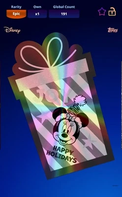 Topps Disney Collect - Minnie Joy! Shine Bright Die-Cut 191cc EPIC DIGITAL CARD - Bild 1 von 2