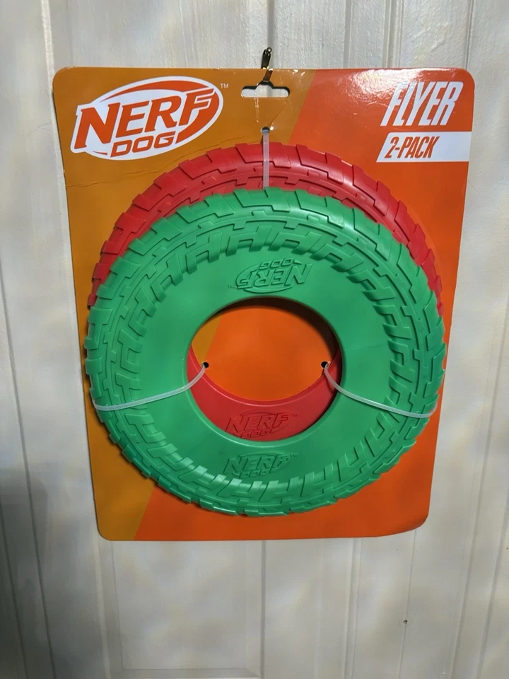 Rubber Tire Flyer Dog Toy Frisbee Lightweight Durable Floats Water Great