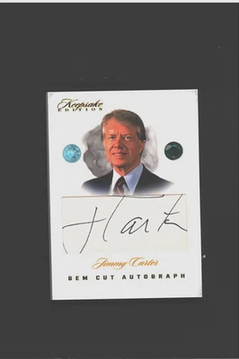 President Jimmy Carter Autograph #/9 NAVY Gem Stones 2023 Keepsake Edition Auto - Image 1 of 3