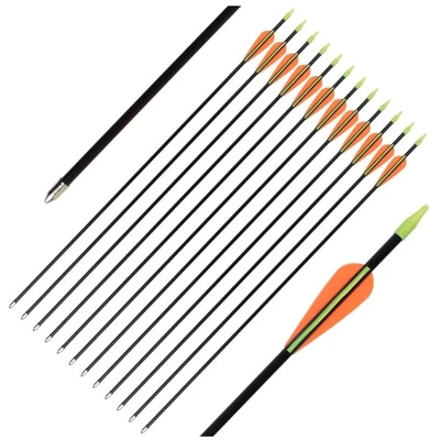 26英寸玻璃纤维射箭靶箭青少年-6包带橙色叶片 — 第 1/4 张图片