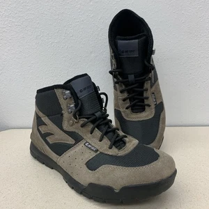 Hi-Tec Hiking Boots Men’s US 11 M Crestone & Black Camp Trip Hike Leather Suede - Picture 1 of 11