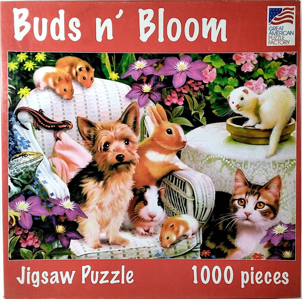 Buds n' Bloom Howard Robinson 1000 pc 19-1/4" X 26-5/8" Factory Puzzle - Image 1 of 1