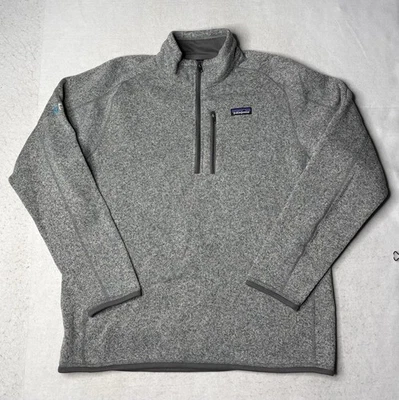 Patagonia Better Sweater Gray 1/4 Zip Jacket Mens Size Large - Image 1 of 4