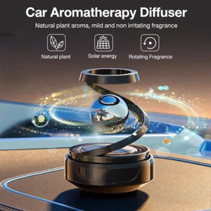 Ambientador de aire para automóvil con energía solar giratorio aroma perfume difusor hogar automóvil decoración - Imagen 1 de 14