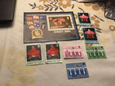 Jersey 1984 used 5 sets 16 stamps SG 330-43/50-51, see below for details  j9 - Image 1 of 3