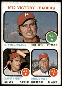 1973 Topps 1972 Victory Leaders - Carlton Perry    #66 ExMint