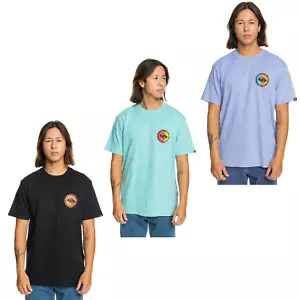 T-shirt maglietta uomo Quiksilver lunga sfumatura manica corta girocollo cotone - Foto 1 di 17