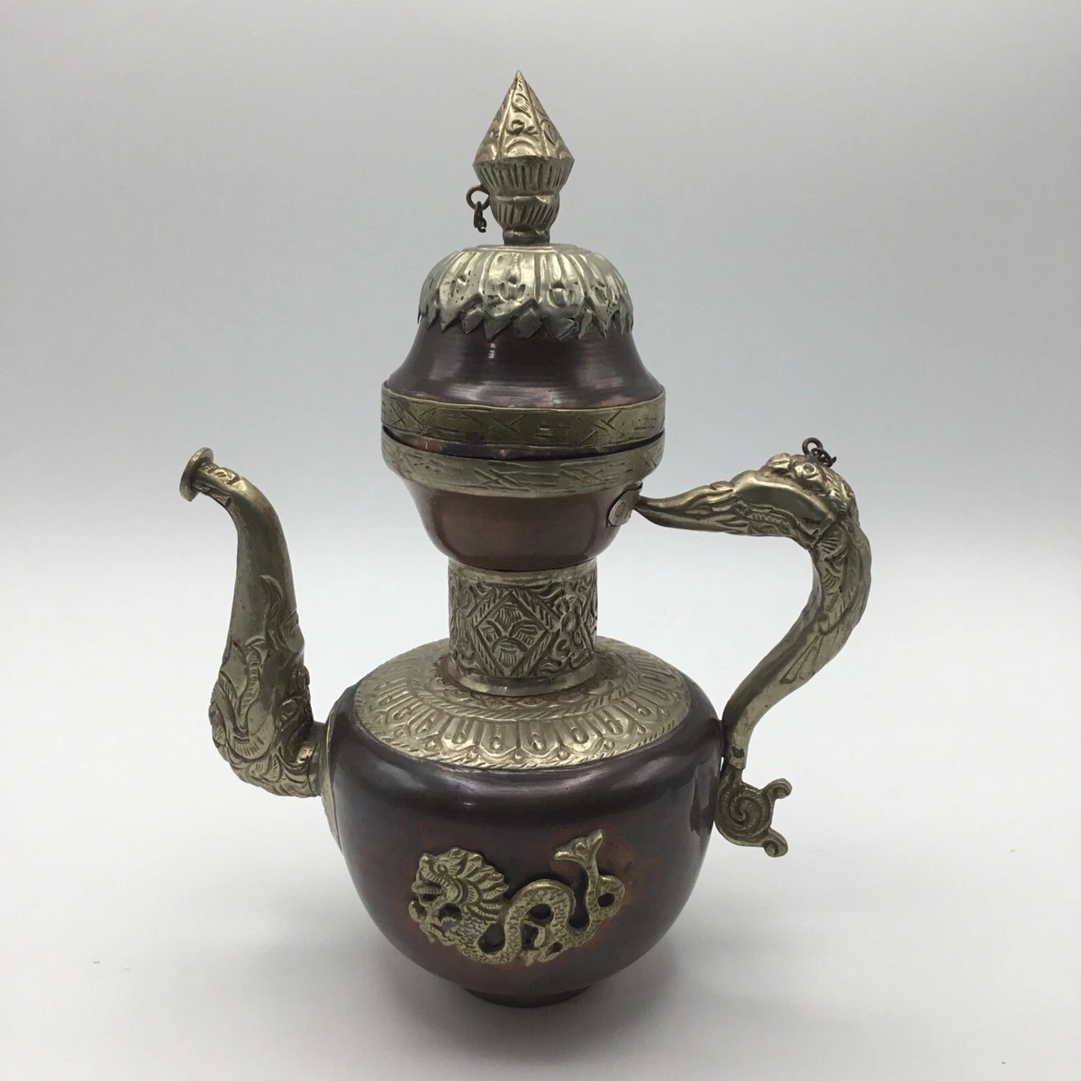 時代物、壺、茶壺、廣印 铜1900-1940 中国风茶壶| eBay