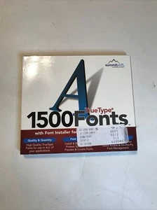 Summitsoft True Type 1500 Fonts CD For Windows 4092 - Picture 1 of 5
