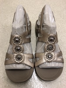 clarks sandals womens silver