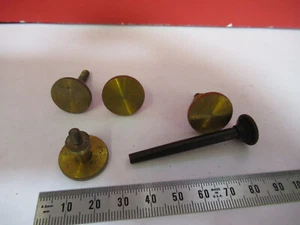 ANTIQUE BRASS LOT VERY OLD SCOPES MICROSCOPE PART AS PICTURED S3-B-03 - Picture 1 of 7