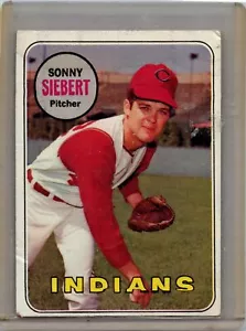 1969 Topps Baseball Card #455 Sonny Siebert VG - Picture 1 of 2