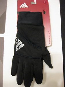 Adidas Black COLD.RDY Gloves Running Touchscreen WOMEN Size Large