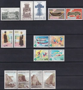Färöer 1989 Ganzjahr 15 Werte Kat. 45,50 € postfrisch ss - Bild 1 von 5