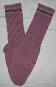 NEW Warm and Soft Hand Knit WOOL Socks (8.5 inches length)