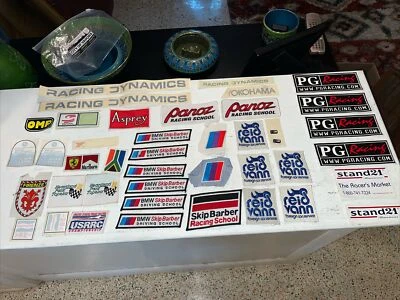 Lote Parches Automotrices Carreras Calcomanías Pegatinas Stock Coche Arrastre Nascar BMW Ferrari Foto 1 de 4