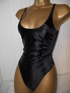 BLACK MISSGUIDED THONG BODY SUIT TOP SIZE 6 CONTROL - Picture 1 of 2