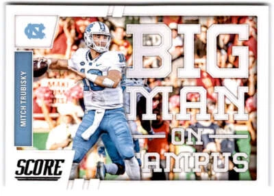 2017 Score Big Man on Campus #2 MITCHELL TRUBISKY  North Carolina Tar Heels  - Image 1 of 2