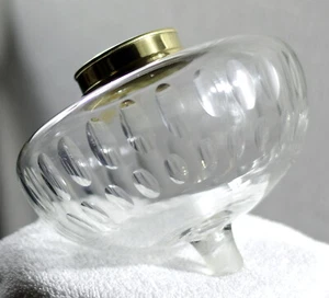 FRENCH LARGE CLEAR CUT KEROSENE OIL LAMP FONT FOUNT - ST LOUIS BACCARAT - Picture 1 of 9