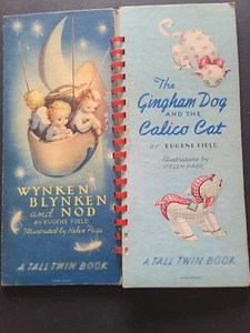 Vintage Wynken Blynken and Nod Eugene Field 1945 Tall Twin Book - Picture 1 of 18