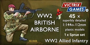 Victrix British British Airborne Paratroopers 12mm 1:144 scale WWII 1 x sprue - Picture 1 of 24