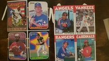 1986-87 Topps mlb Box Bottoms 86 Mattingly/jackson 87 Canseco+ More