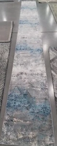 LIGHT GREY BLUE 2'-0" x 18'-0" Flaw in Rug Reduced Price 1172772307 BNT822F-218 - Picture 1 of 4