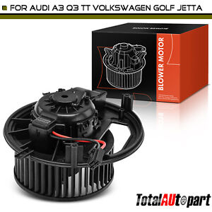 A/C Blower Motor w/ Fan Cage Plastic for Audi A3 2015-2020 Volks Jetta Tiguan