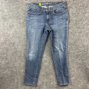 Jeans Eddie Bauer donna 10 pantaloni denim blu ragazzo slim vita media - Foto 1 di 19