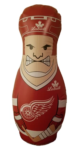 Detroit Red Wings Labatt Blue Promo  Inflatable Checking Buddy Punching Bop Bag Cover