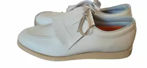 Etonic Womens Metal Spiked Golf Shoes Off White Size 9 Champ Lite-Wate NEW - Picture 1 of 13