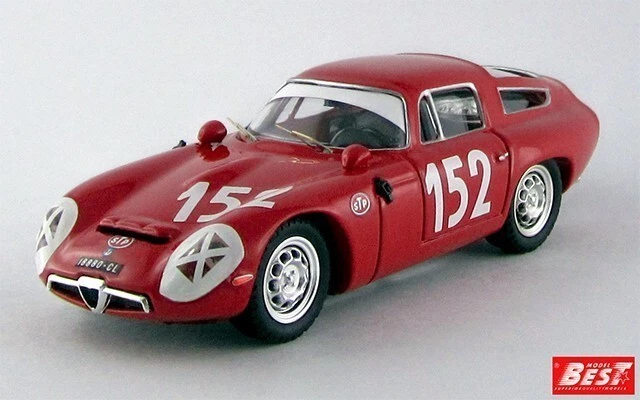 Alfa ROMEO Tz1 Targa Florio 1970 #152 Best 1 43 Be9380