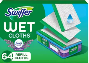 Swiffer Sweeper Wet Mopping Cloth Refills, Lavender, 64 ct. - Picture 1 of 7