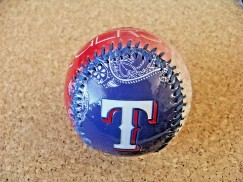 2012 Texas Rangers ball baseball  red white blue c40290 Cover