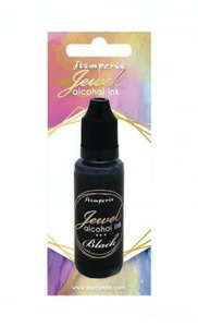 Stamperia, Jewel Ink, 18 ml, inchiostro alcolico nero, inchiostro alcolico nero mezzanotte  - Foto 1 di 2