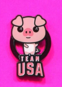 2020 TOKYO OLYMPIC PIN USA KAWAII PIG PIN - Bild 1 von 2