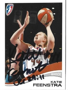 Katie Feenstra Autographed 2007 WNBA Enterprises Card #84 Detroit Shock - Picture 1 of 3