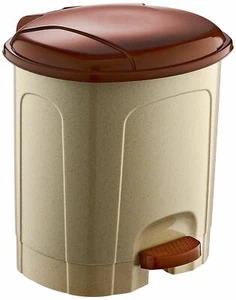 Hobby Pedal Brown Bin With Bucket 11.5 Litre Ideal For Kitchen Office Bathroom - Picture 1 of 3