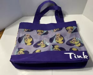 Bolso de Mano de Playa Disney Tinker Bell Malla Púrpura con Monedero Adjunto “Tink” - Imagen 1 de 12