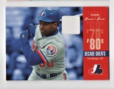 2006 Fleer Greats of the Game Decade Greats Tim Raines Expos B-435