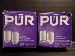 NEW PUR Faucet Mount Certified 2 Filters FACTORY SEALED (Box Damage) See Pics - Picture 1 of 7