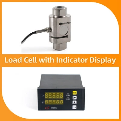 Digital Force Gauge with S type Load Cell Sensor Test Force Weight Pressure 0-2T - Image 1 of 4