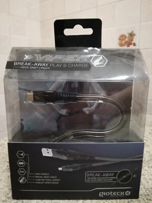 GIOTECK CAVO PLAY & CHARGE TX-VIPER (PS4, XB1) - Immagine 1 di 4