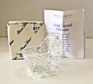 Estatuilla de carro de bebé de cristal Princess House 2-1/2" H 817 IOB / NOS - Imagen 1 de 17